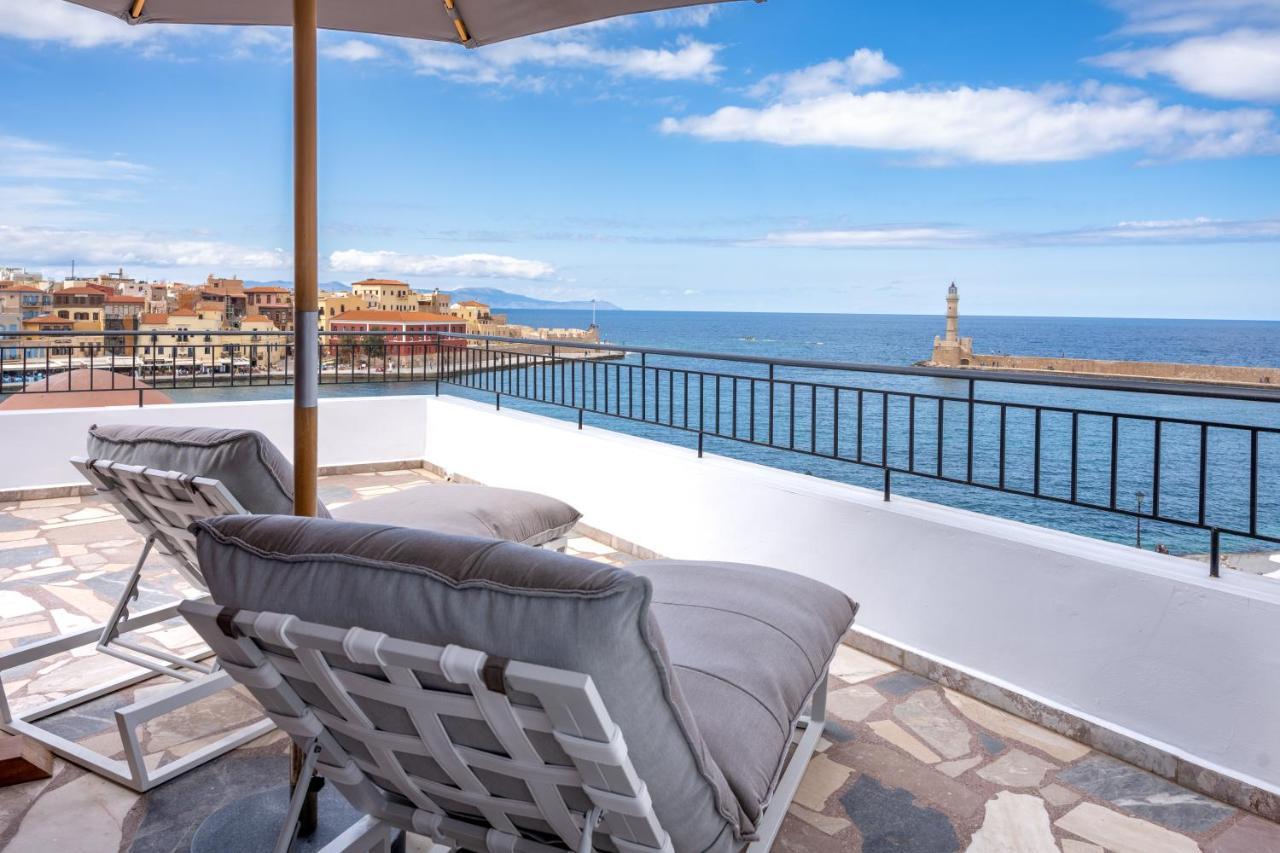Amphitrite Hotel Hriszí Aktí Haniá Kültér fotó