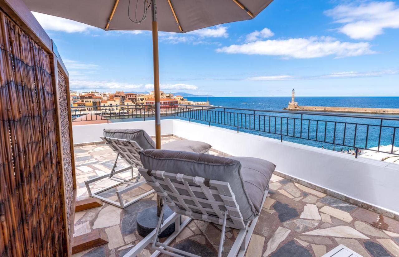 Amphitrite Hotel Hriszí Aktí Haniá Kültér fotó